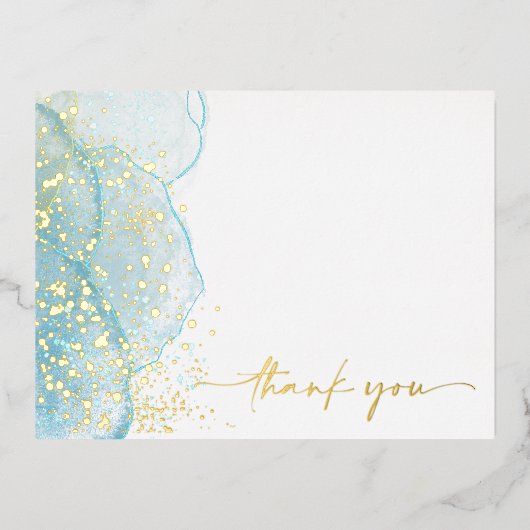 Carte de remerciement moderne et élégante avec feu (Recto)