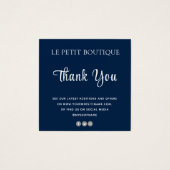 Carte de remerciement moderne pour le soin des vêt (Devant)