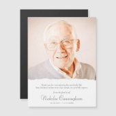 Carte de remerciement moderne simple élégante chic (Devant / Derrière)