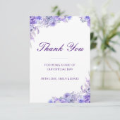 Carte de remerciement modifiable, carte de mariage (Debout devant)