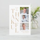 Carte de remerciement modifiable couleur Charme Em (Debout devant)