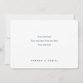 Carte de remerciement nautique (Dos)