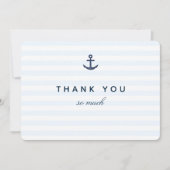 Carte de remerciement nautique (Devant)