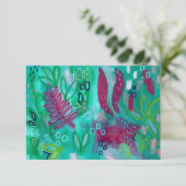 Carte de remerciement / note sous l'eau (Debout devant)