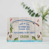 Carte de remerciement O fish al (Debout devant)