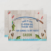 Carte de remerciement O fish al (Devant / Derrière)