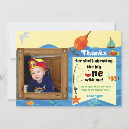 Carte de remerciement O-Fish-ally One Photo (Devant)