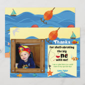 Carte de remerciement O-Fish-ally One Photo (Devant / Derrière)