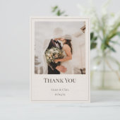 Carte de remerciement Oak & Ivory (Debout devant)