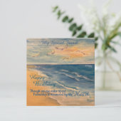 Carte de remerciement Ocean Beach Breeze Flat (Debout devant)