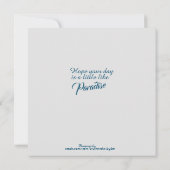 Carte de remerciement Ocean Beach Breeze Flat (Dos)