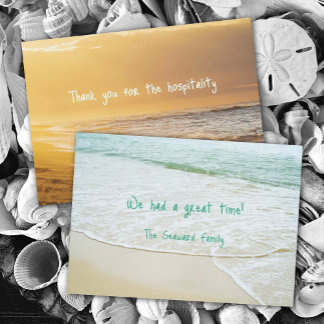 Carte de remerciement Ocean Beach Hospitality