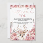 Carte de remerciement One-deer-ful (Devant)
