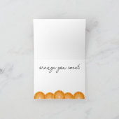 Carte de remerciement Orange (Intérieur)