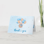 Carte de remerciement Ourson (Devant)