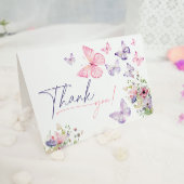 Carte de remerciement Papillon 