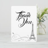 Carte de remerciement Parisian Doodles (Debout devant)