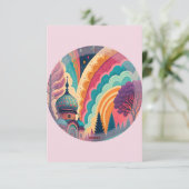 Carte de remerciement Pastel Pink Fairytale – Pers (Debout devant)