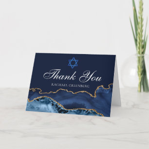 Carte de remerciement personnalisable pour Bat Mit
