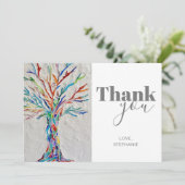 Carte de remerciement personnalisée (Debout devant)