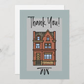 Carte de remerciement personnalisée de nouveau qua (Devant / Derrière)