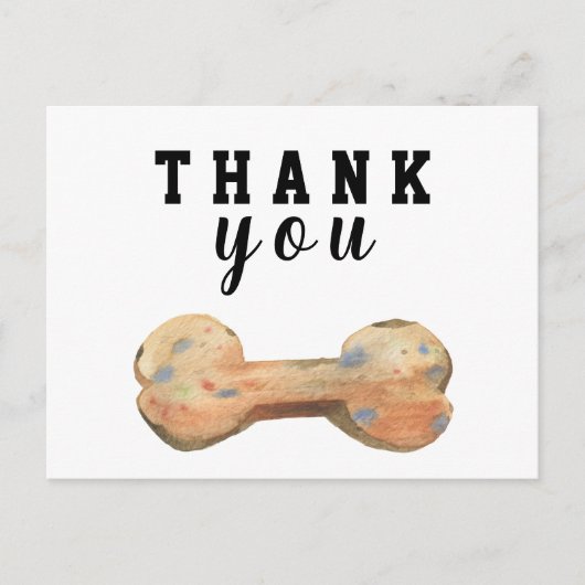 Carte de remerciement personnalisée en aquarelle o (Devant)