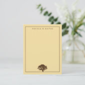 Carte de remerciement personnalisée pour couple av (Debout devant)