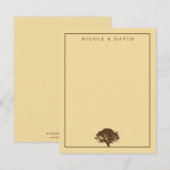 Carte de remerciement personnalisée pour couple av (Devant / Derrière)