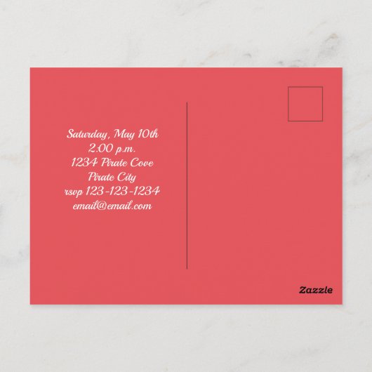 Carte de remerciement personnalisée pour enfant av (Dos)