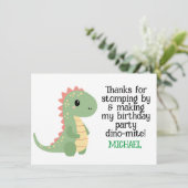 Carte de remerciement personnalisée pour un annive (Debout devant)