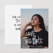 Carte de Remerciement Personnalisée pour une Fête (Devant / Derrière)