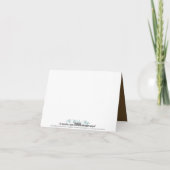 Carte de remerciement personnalisée rayée Love Bir (Dos)