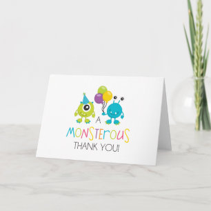 Carte de remerciement Petit Monstre