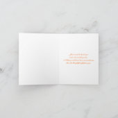 Carte de remerciement photo à ruban imprimé damass (Intérieur)