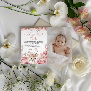 Carte de remerciement photo adorable