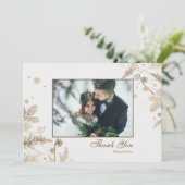 Carte de remerciement photo Branches d'hiver (Debout devant)