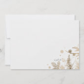 Carte de remerciement photo Branches d'hiver (Dos)