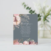 Carte de remerciement photo BUDGET Mariage herbe d (Debout devant)