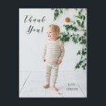 Carte de remerciement photo d'anniversaire<br><div class="desc">Dites merci avec cette carte photo personnalisable.</div>