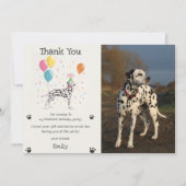 Carte de remerciement photo d'anniversaire de chio (Devant)