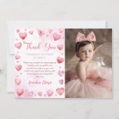 Carte de remerciement photo d'anniversaire de Sain (Devant)