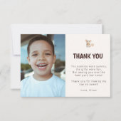 Carte de remerciement photo d'anniversaire de sour (Devant)