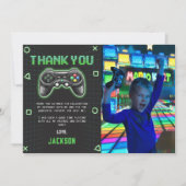 Carte de remerciement photo d'anniversaire pour en (Devant)