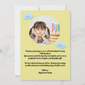 Carte de remerciement photo d'anniversaire Two the (Dos)