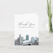 Carte de remerciement photo de Chicago Bean centre (Devant)