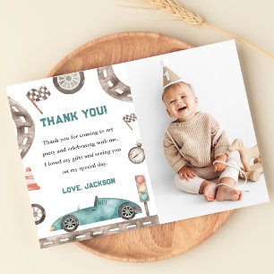 Carte de remerciement photo de fête d'anniversaire