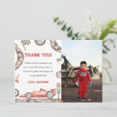 Carte de remerciement photo de fête d'anniversaire (Debout devant)