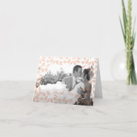 Carte de remerciement photo de feuilles d'automne 