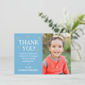 Carte de remerciement photo de mes enfants moderne (Debout devant)