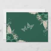 Carte de remerciement photo de Quinceanera argent  (Dos)